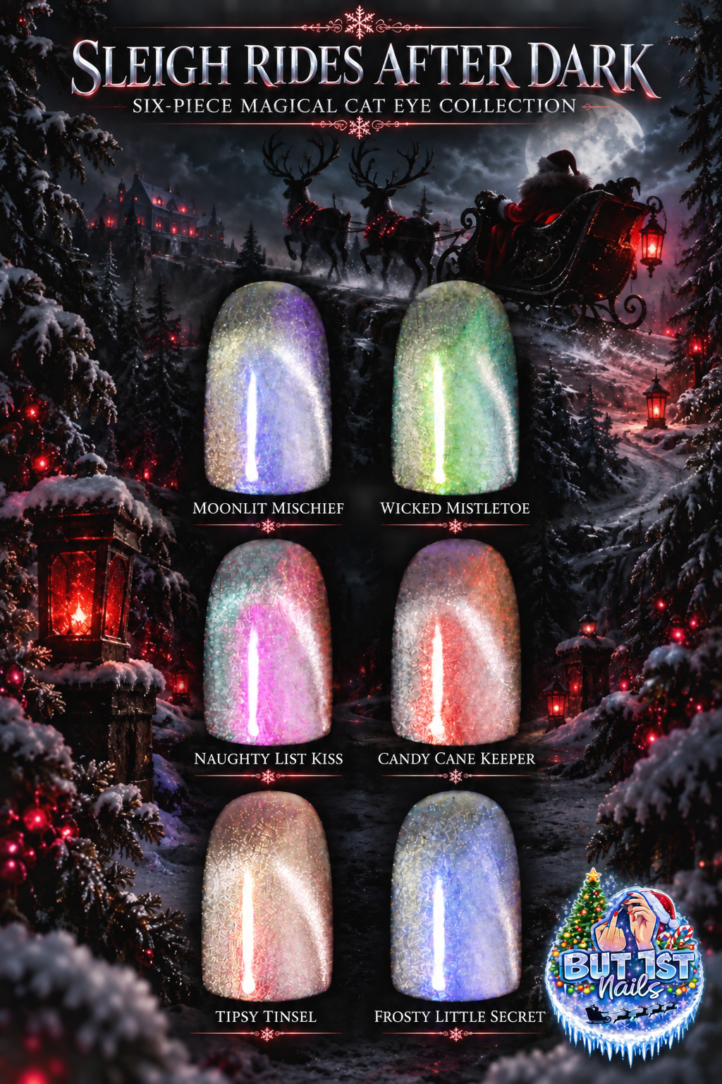 sleigh rides after Dark 6-psc cat eye gel polish collection (Copy 2)