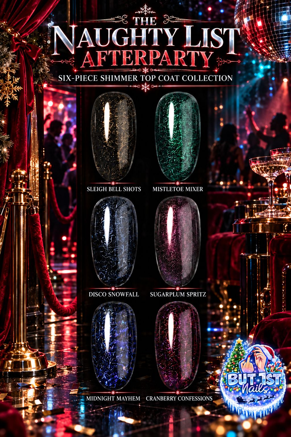 naughty list after party 6-psc gel polish collection (Copy)