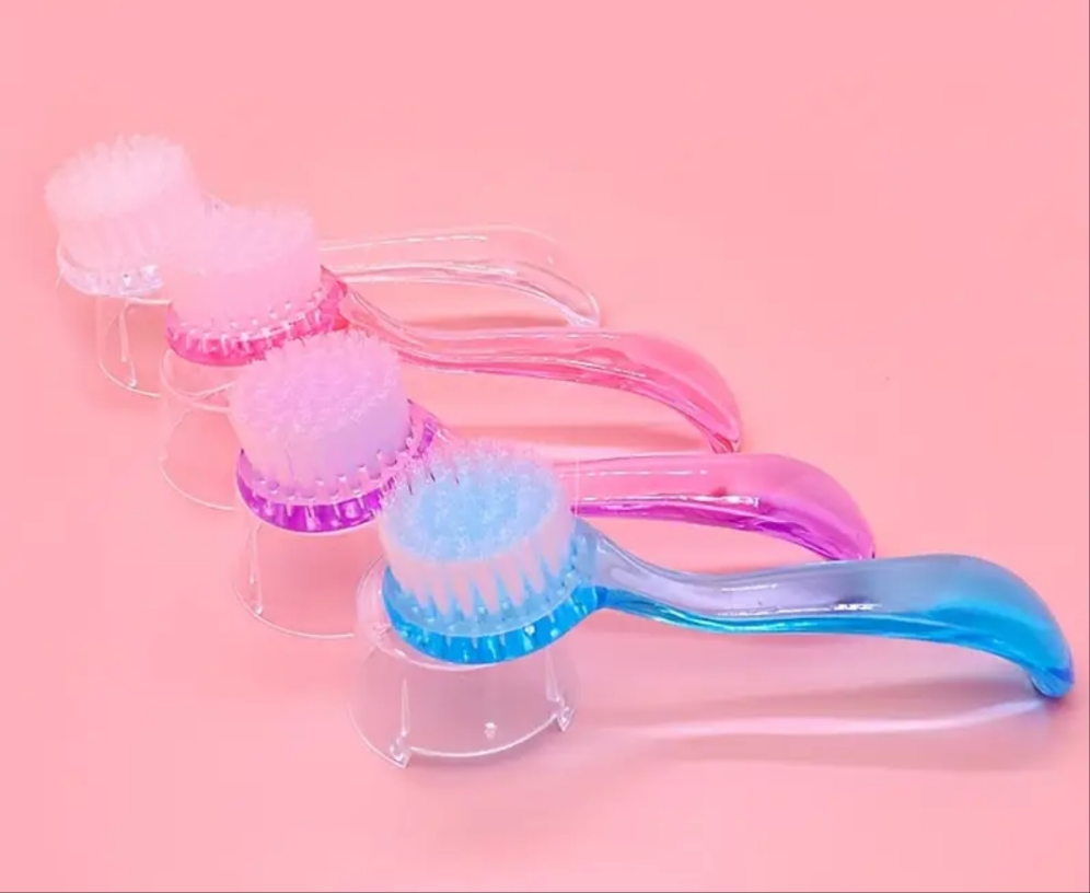 2pcs Round nail scrub brush