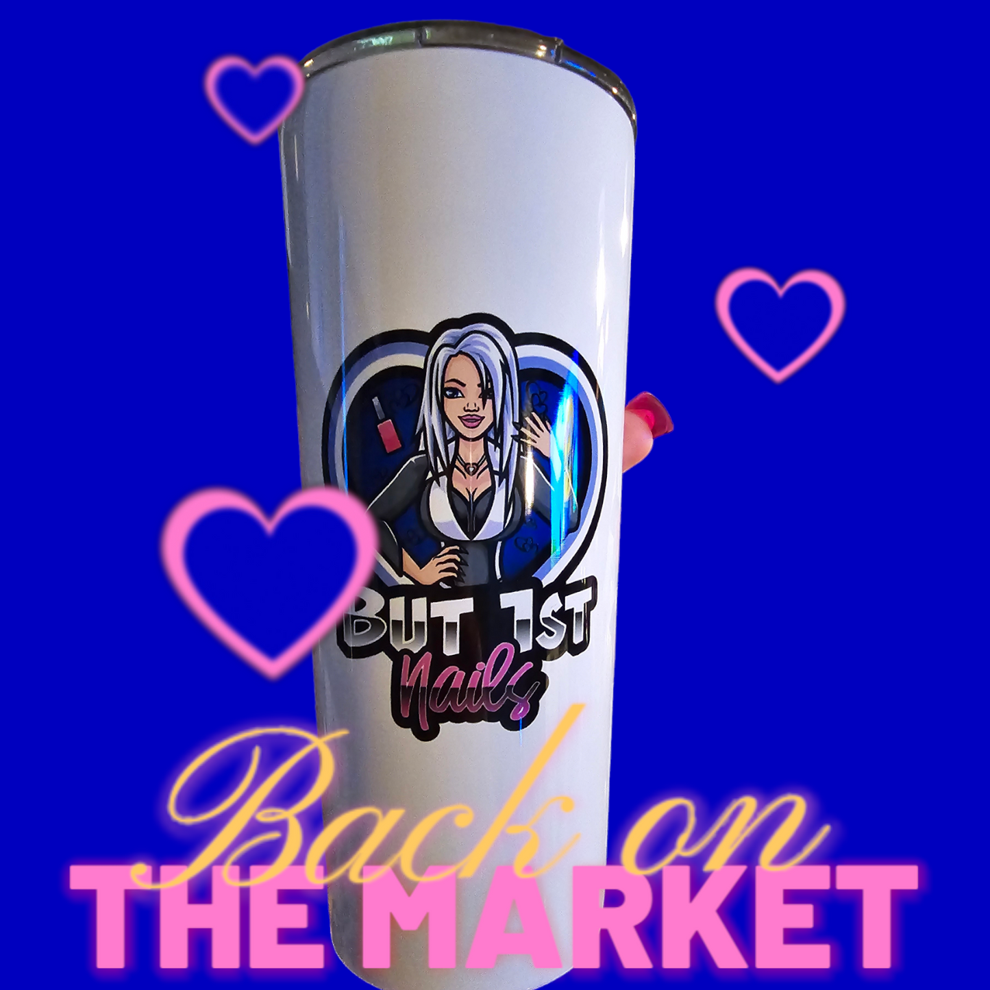 BUT 1ST NAILS Travel Mug
