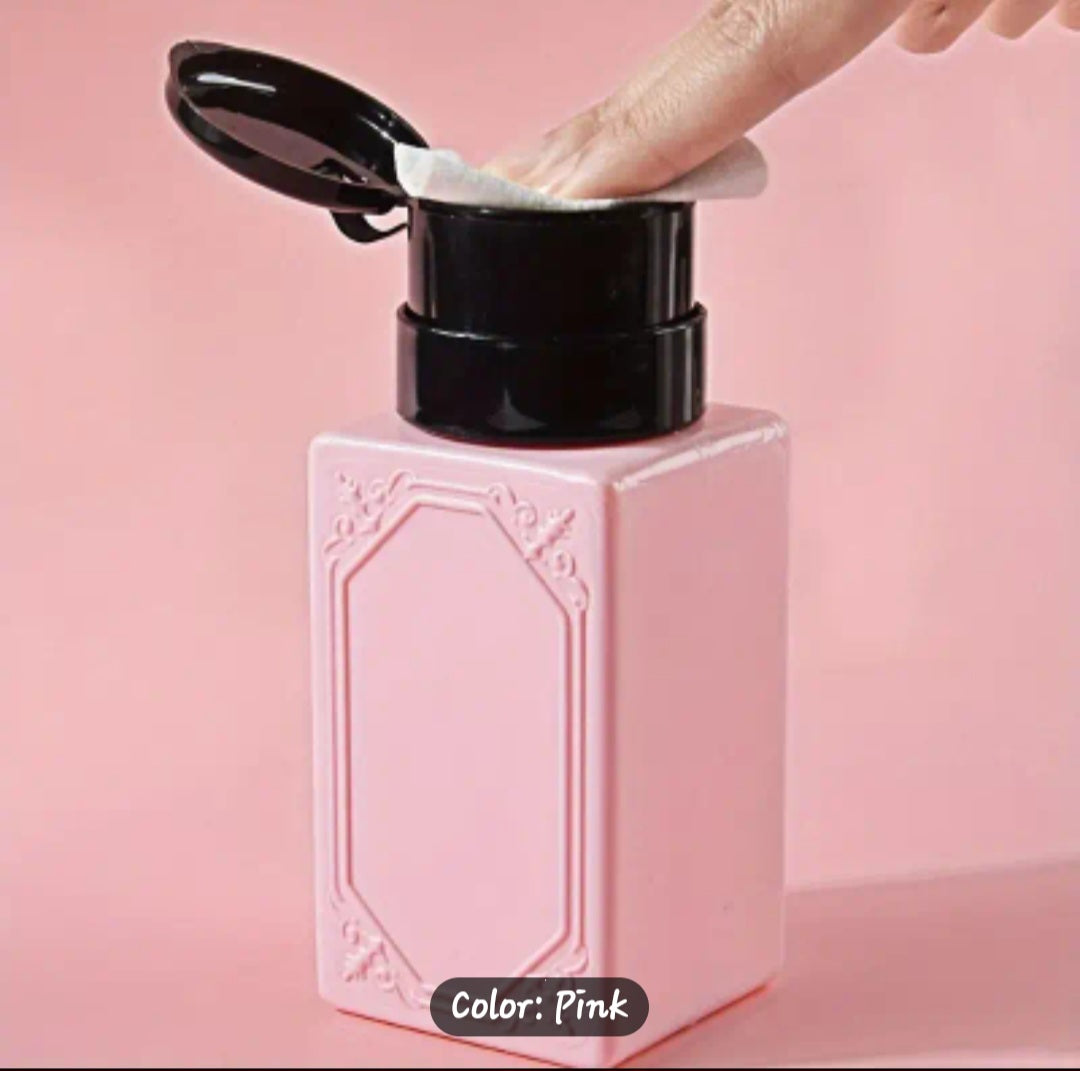 Pink pump bottle