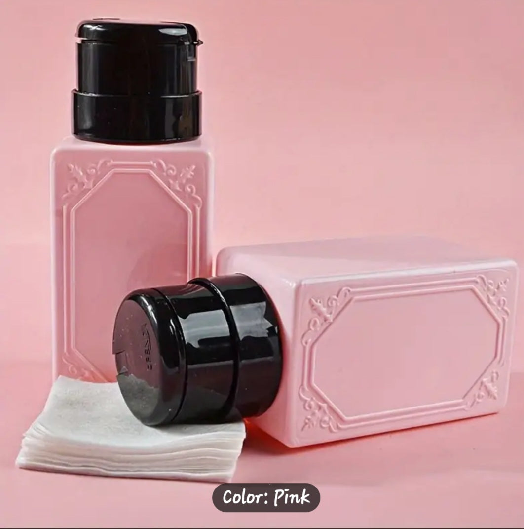 Pink pump bottle