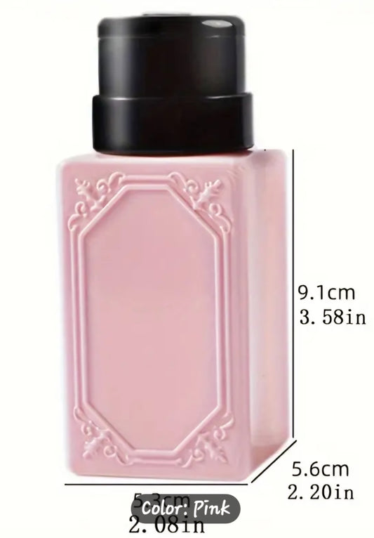 Pink pump bottle