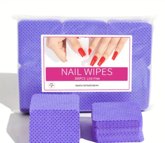 Lint free nail wipes