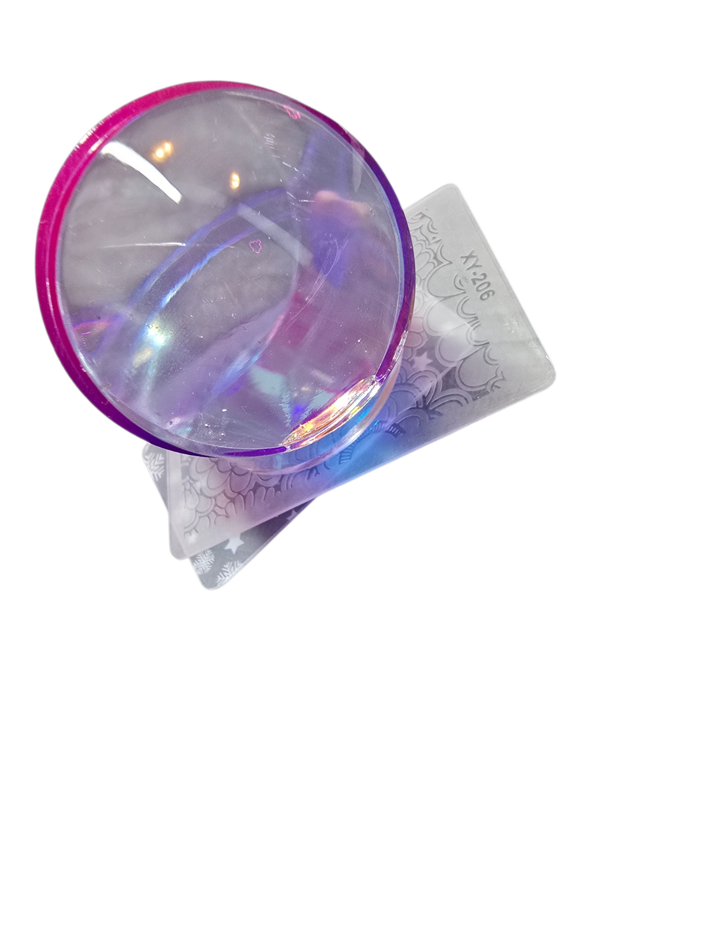 Clear Silicone Nail Stamper & Scraper Set