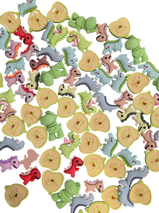 Large Dinosaur nail charms 14 pcs