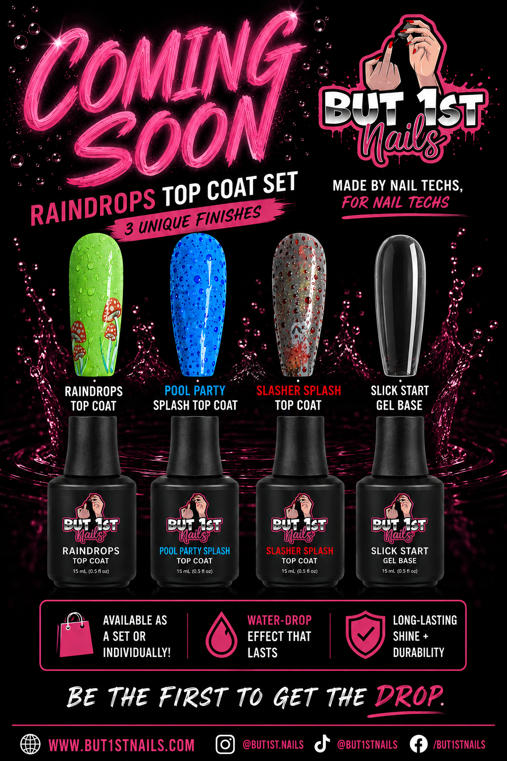 4pc Waterdrops gel Set***TPO FREE***