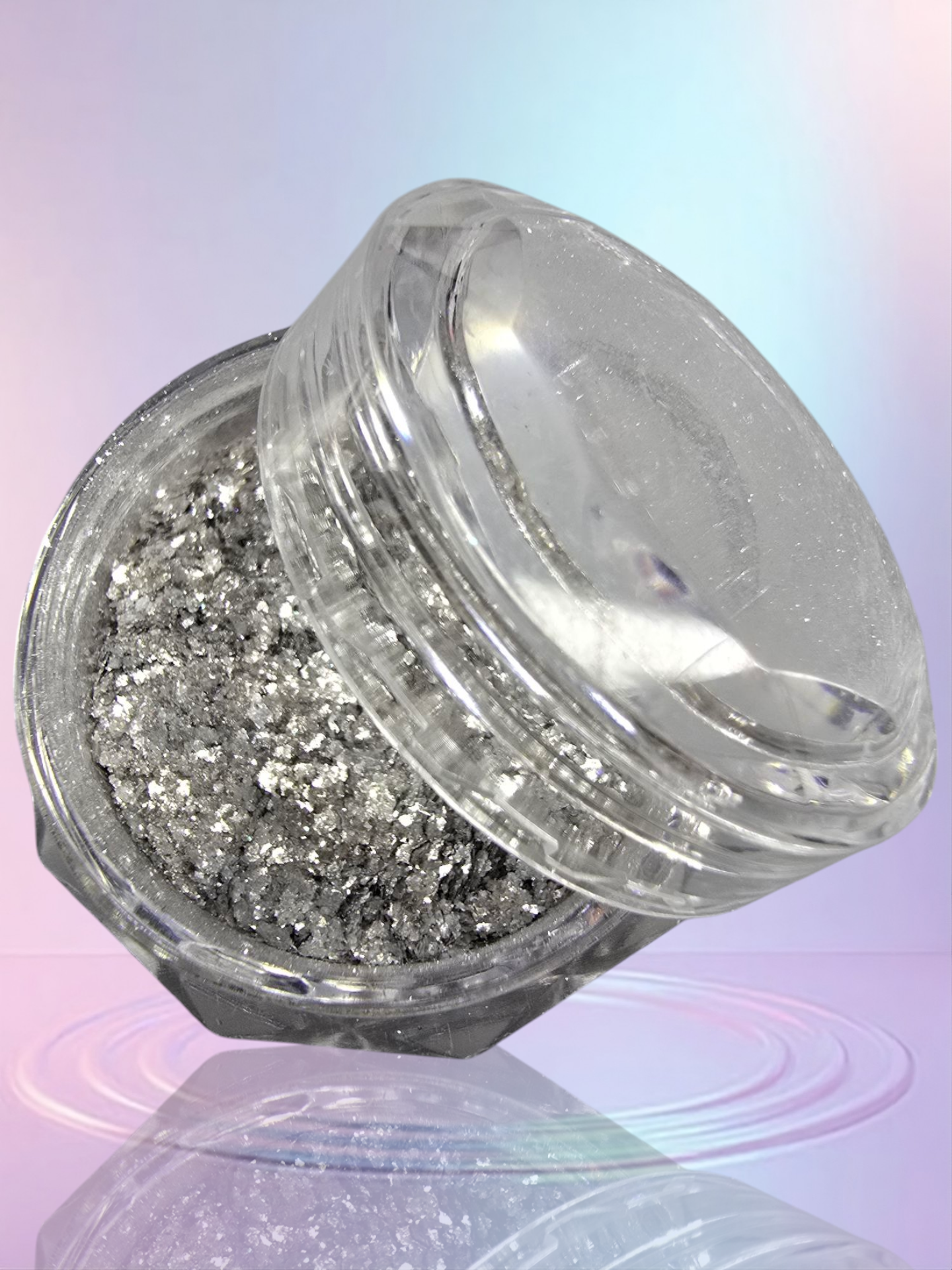 Silver Sparkling Holographic Glitter/Chrome Dust