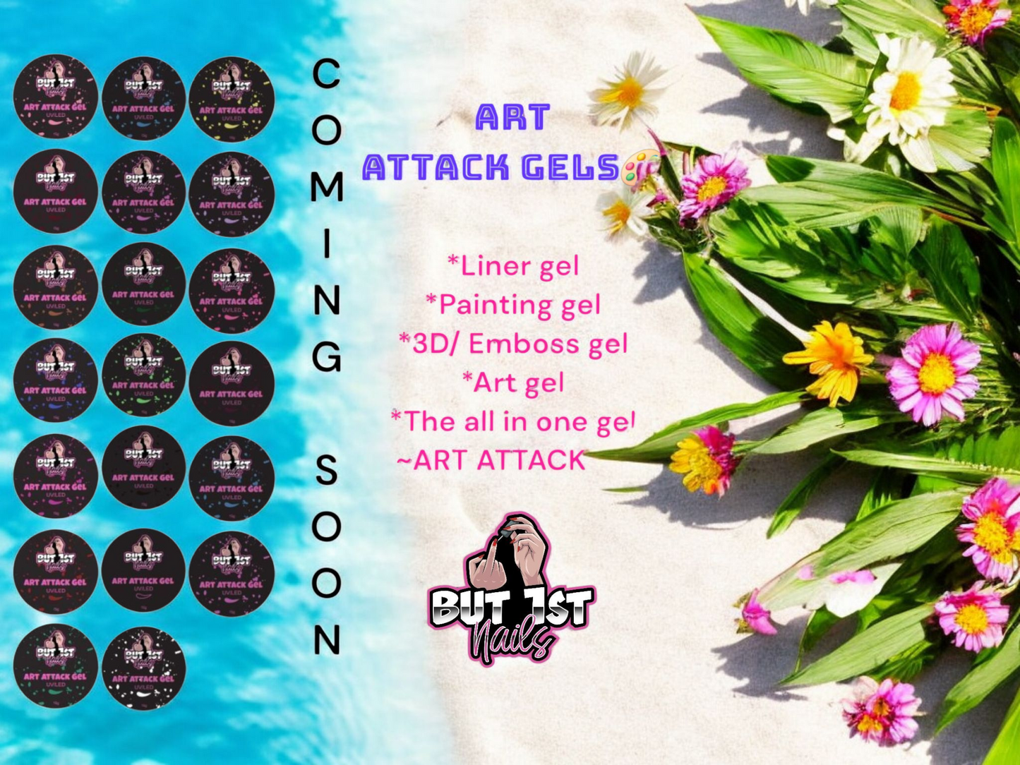Art Attack Gels - Full Collection 18 colors