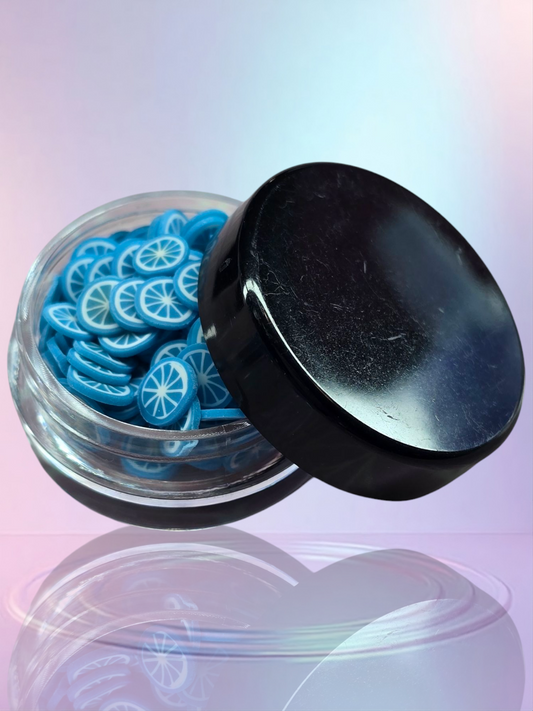 Clay Fruit Slices - Blue