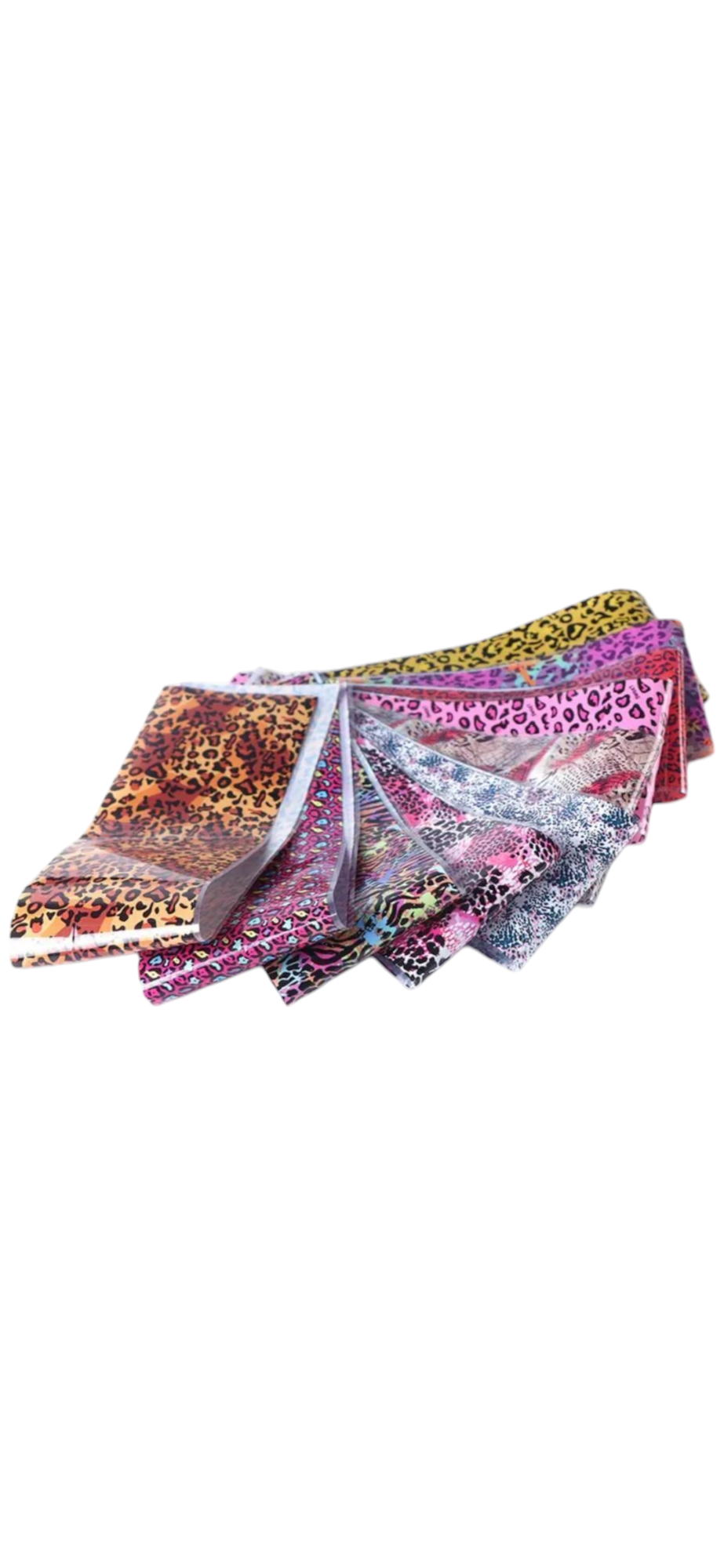 Vibrant animal print nail foils