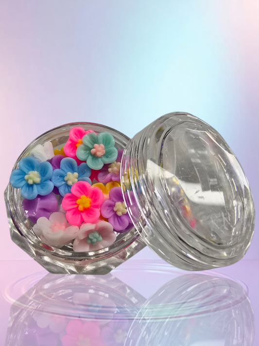 Colorful 3D flowers 🌺 Flat back