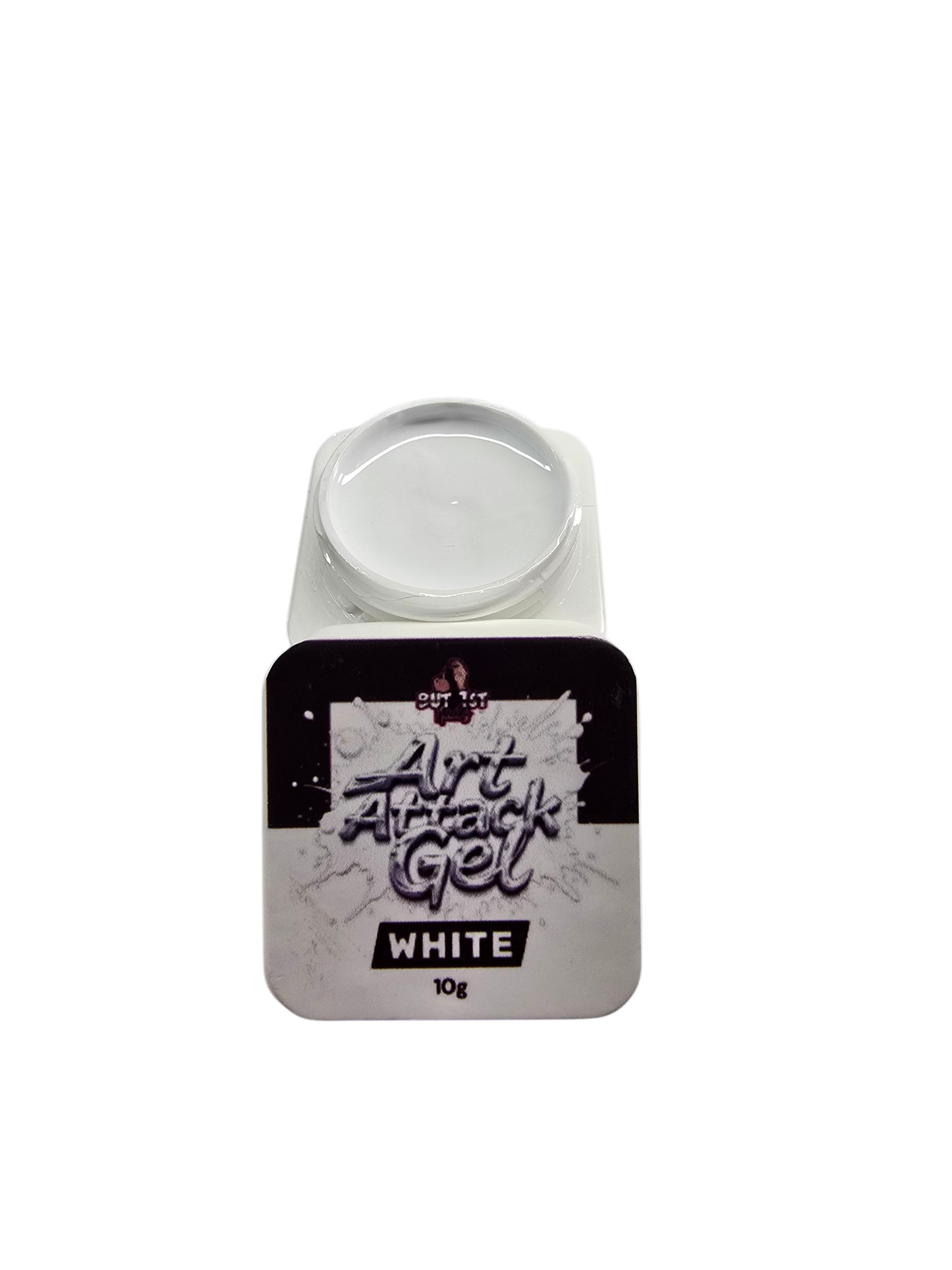 WHITE Art Attack Gel 10g - New & Improved highly pigmented