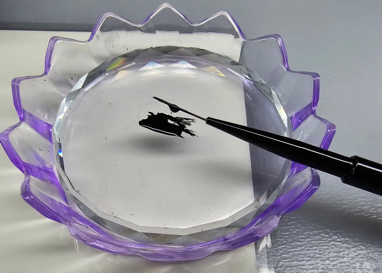 Nail tool & brush holder (glass nailart pallet not included, but available in my shop)