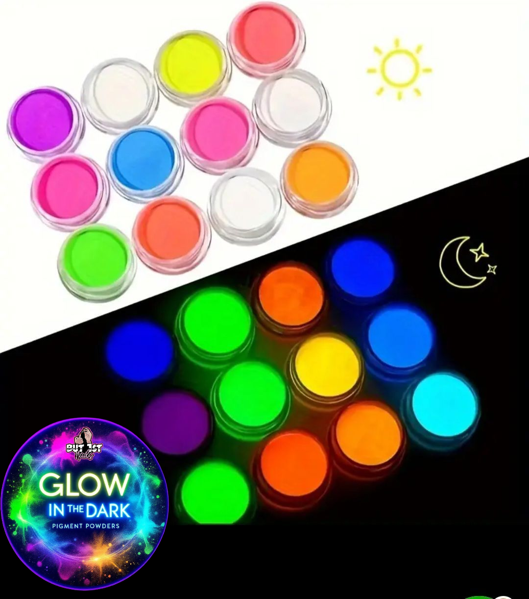 Glow in the dark PIGMENT POWDERS