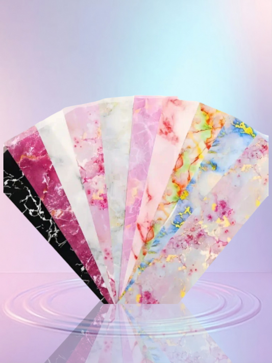 Colorful marble Nail foils