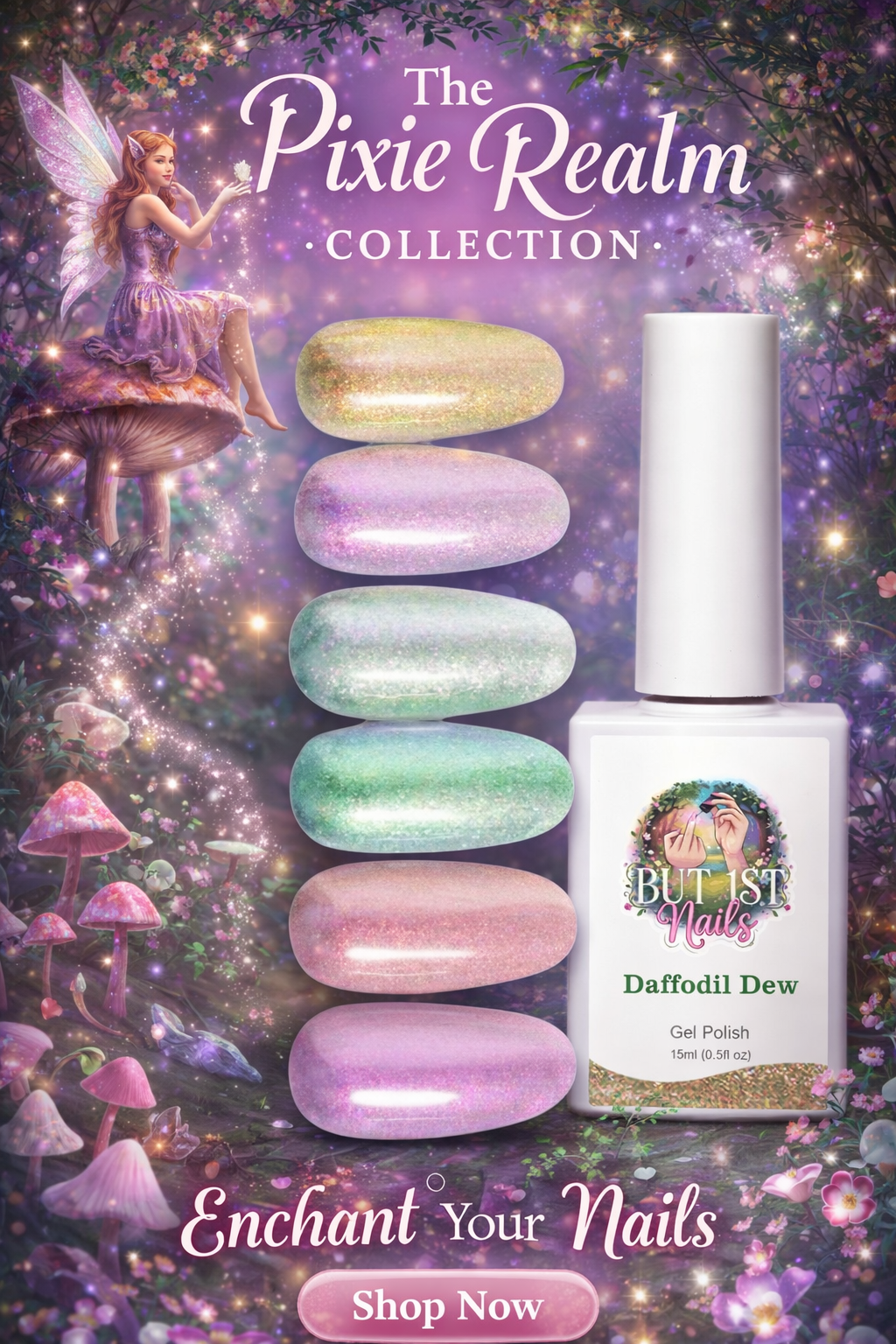 The Pixie Relam Collection- 6 PC Gel Polish Collection - TPO FREE