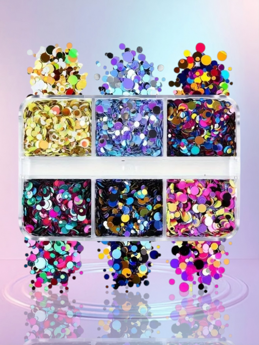 Holographic Laser Round  Glitter Sequins