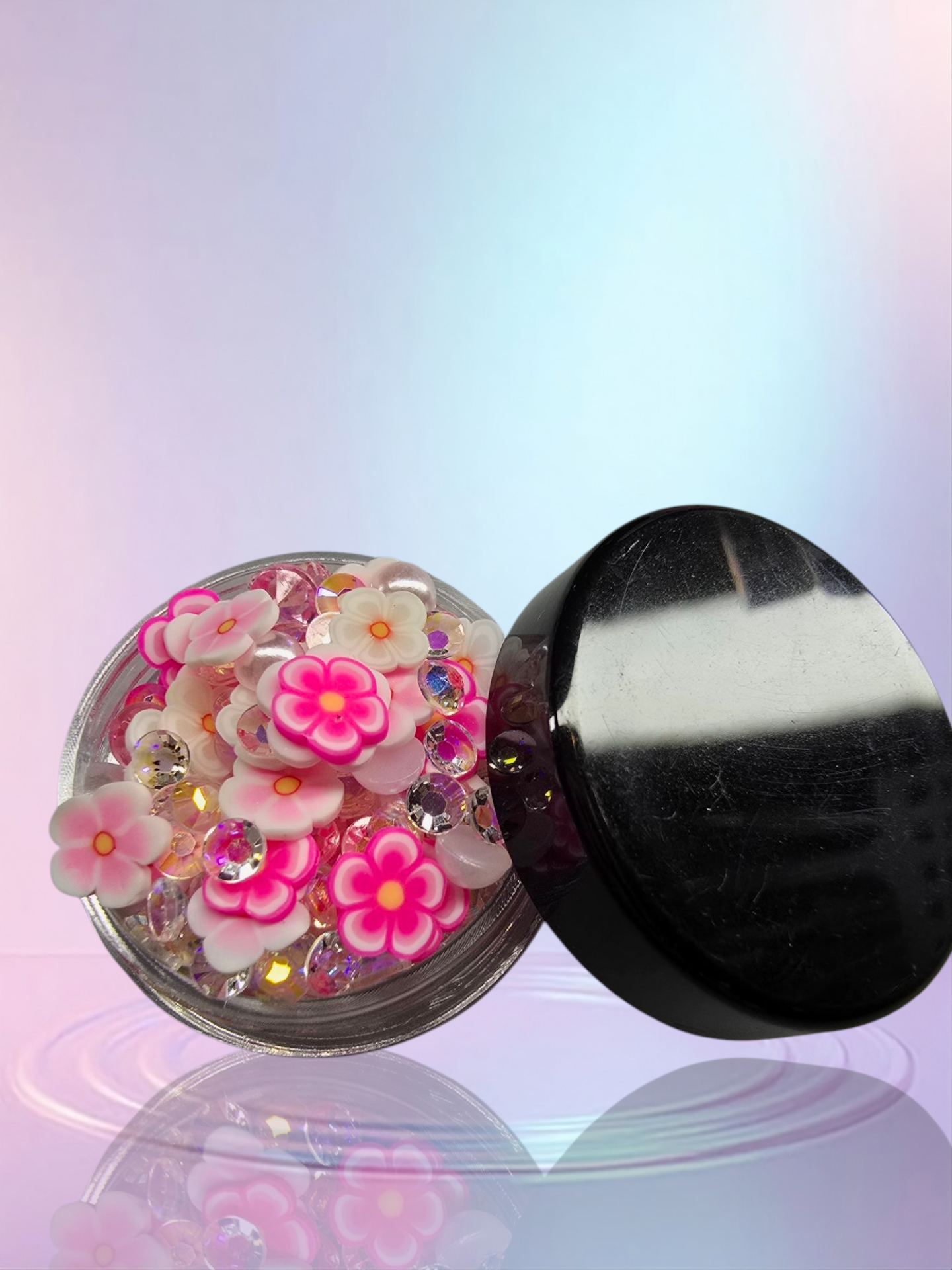 Clay Flowers 🌺 & Rhinestone Mix