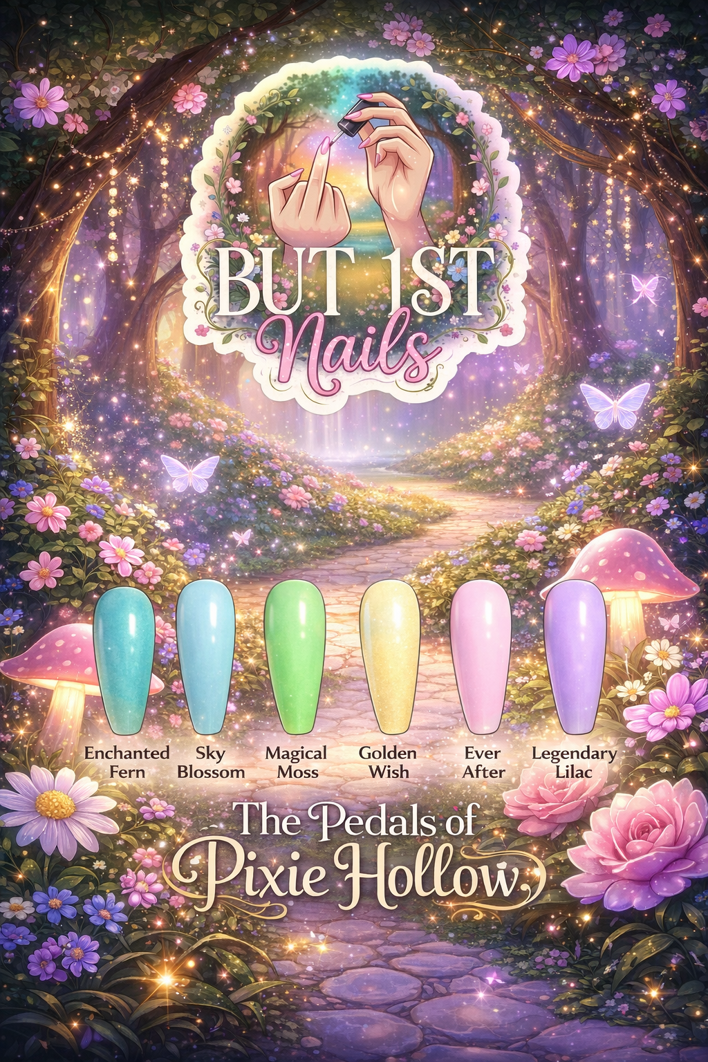 The Petals of Pixie Hallow - 6 PC Gel Polish Collection TPO FREE