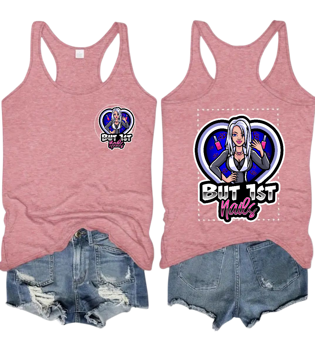 BUT 1ST NAILS TANK TOP 💥CHOOSE YOUR FAVORITE LOGO 💥
