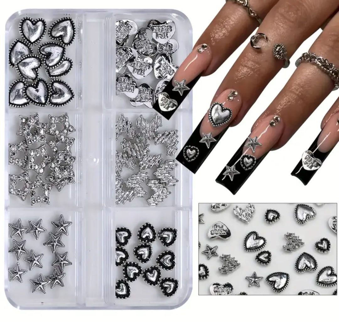 Heart and Star ❤️ ✨ alloy nail charms