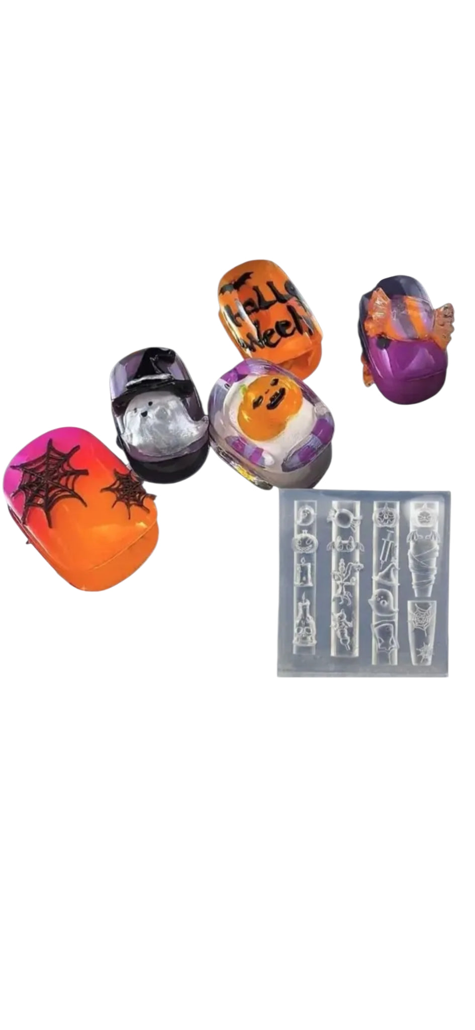 Silicone Nail Art Molds: Halloween Hello Kitty & Friends 5