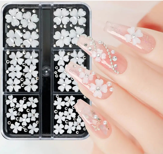 Flower Nail Charms
