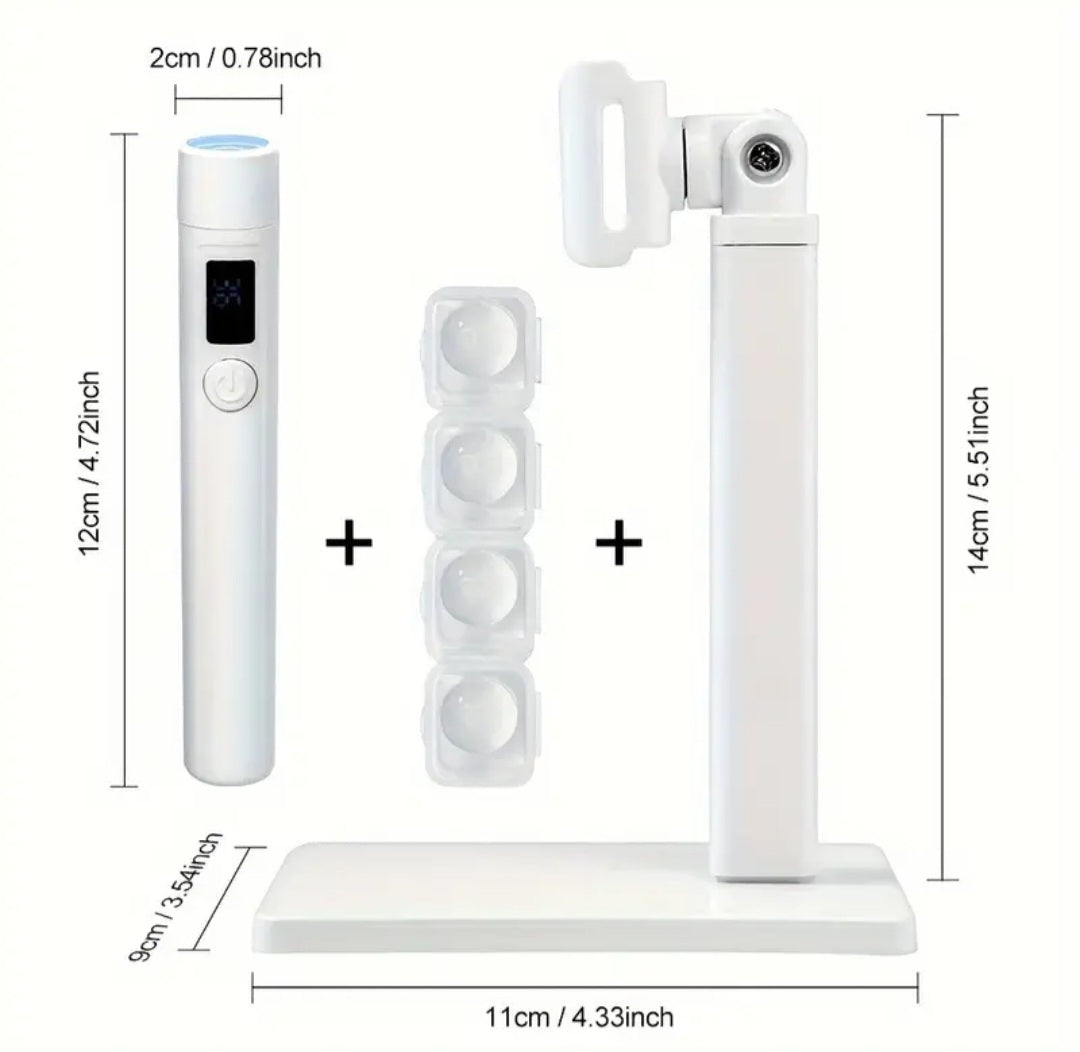 Handheld UV/LED LIGHT with silicone attachment with MAGNETIC STAND