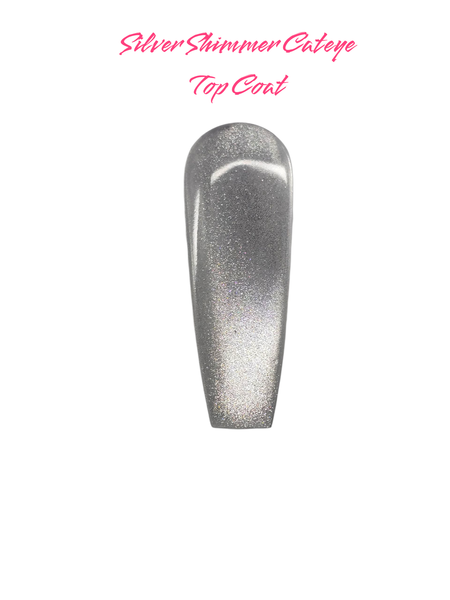 Silver Shimmer Cateye TOP COAT-Gel