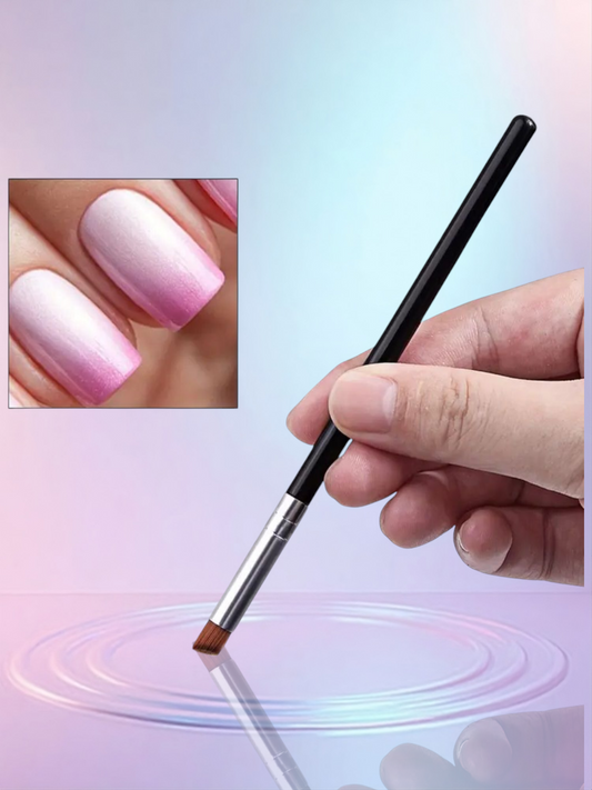 Angled brush for pigment / ombre