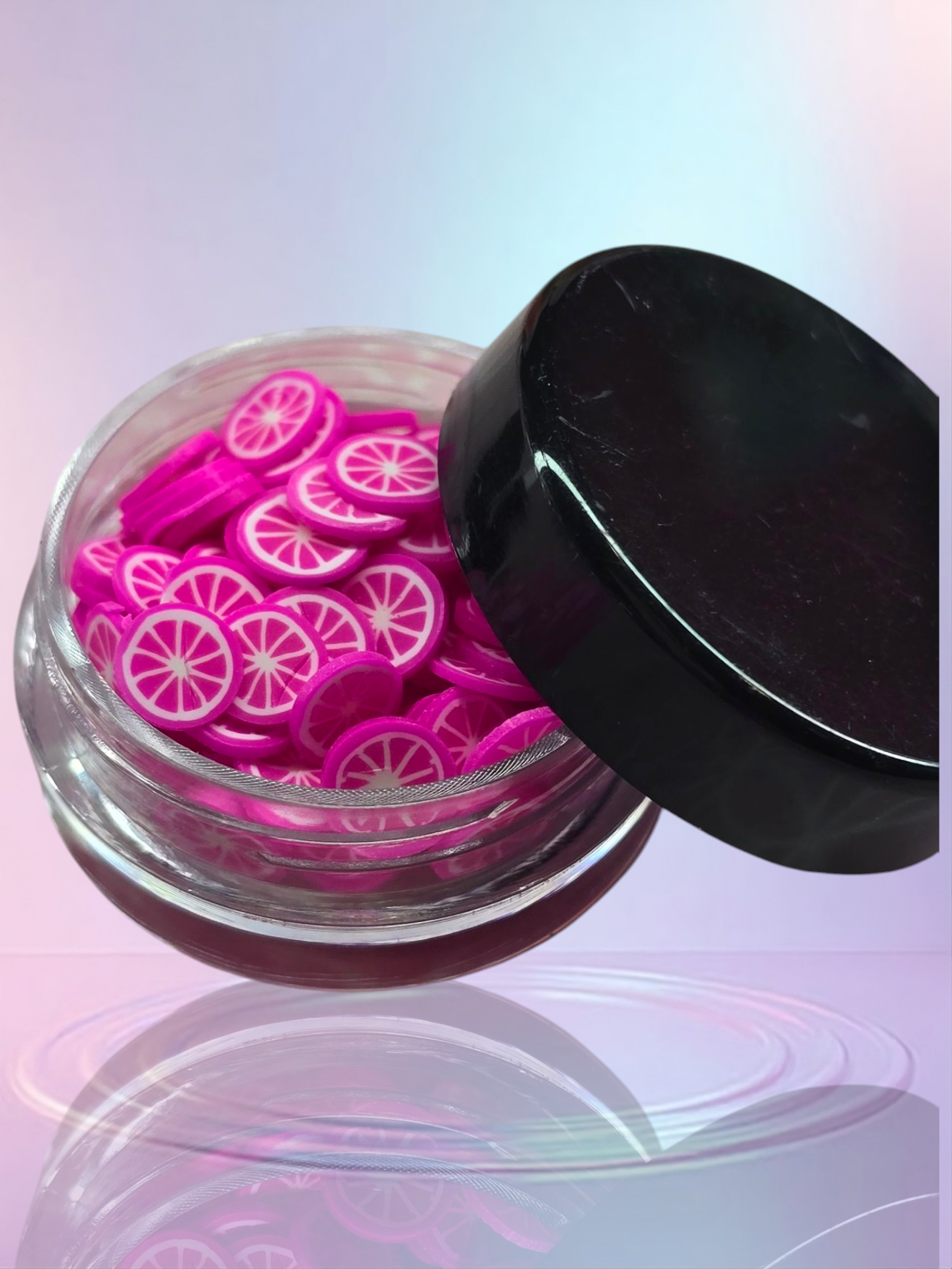 Clay Fruit Slices - Pink