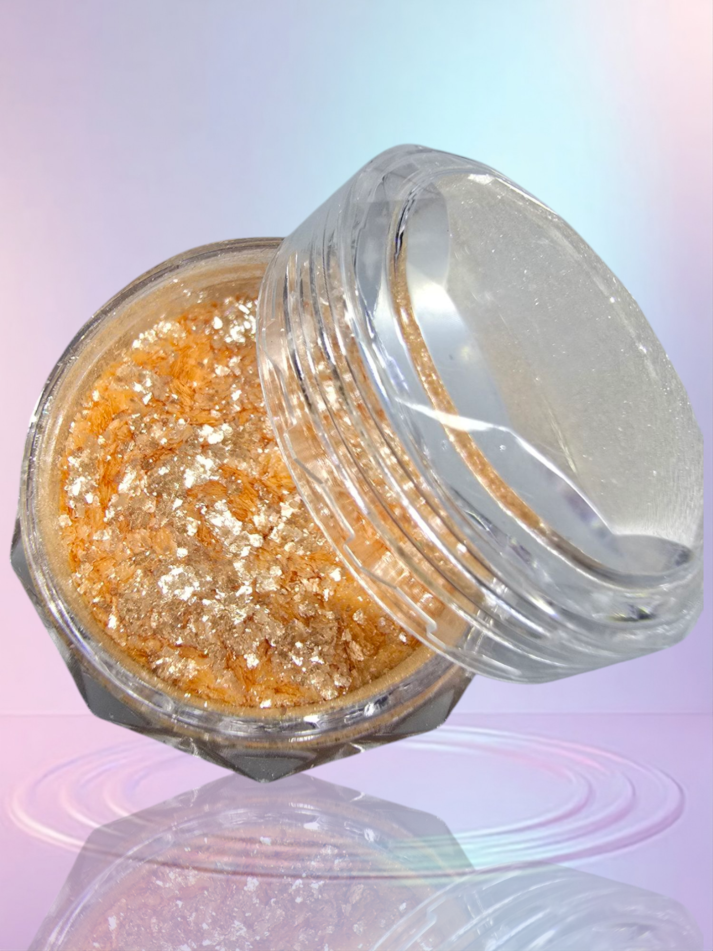 Orange Sparkling Holographic Glitter/Chrome Dust