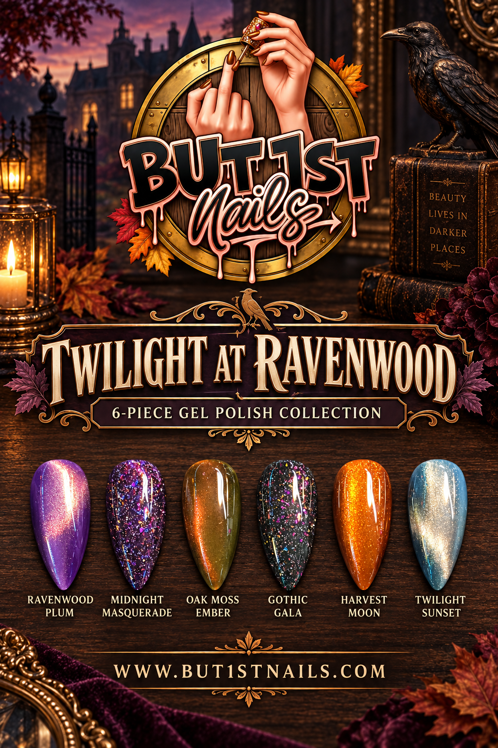 Twilight at Ravenwood 6 PC Gel Polish Collection ***HEMA-free and TPO-free***