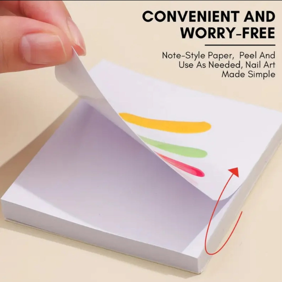 Nailart paper / pallet / 3D sculpting surface / Aqua nail prep