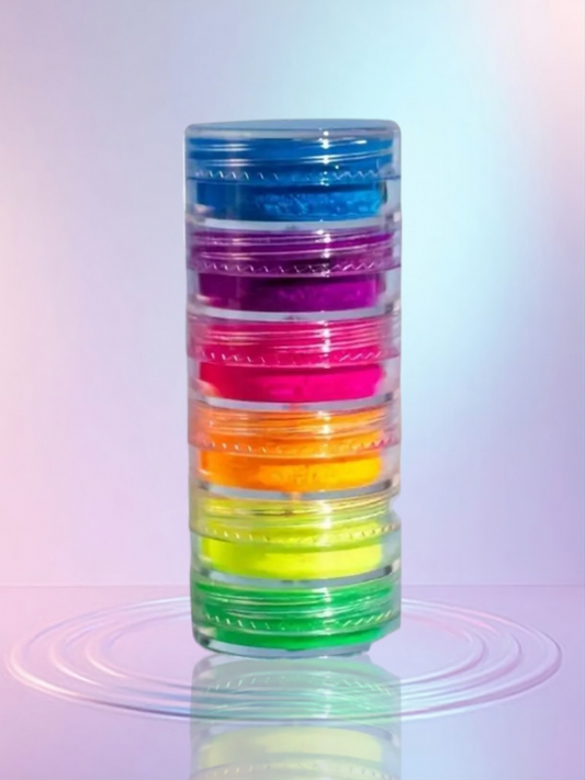 Neon nail pigments