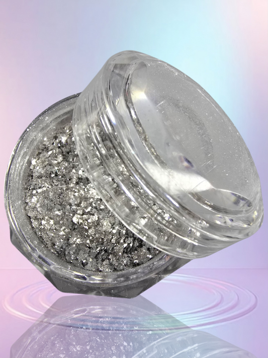 Silver Sparkling Holographic Glitter/Chrome Dust