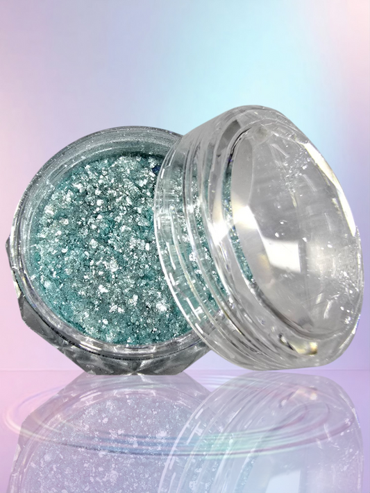 Torquoise Sparkling Holographic Glitter/Chrome Dust