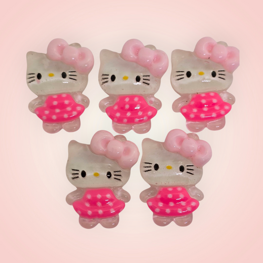 Nailart -5pcs large Hello Kitty charms