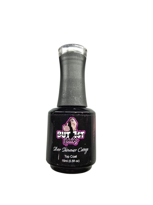 Silver Shimmer Cateye TOP COAT-Gel