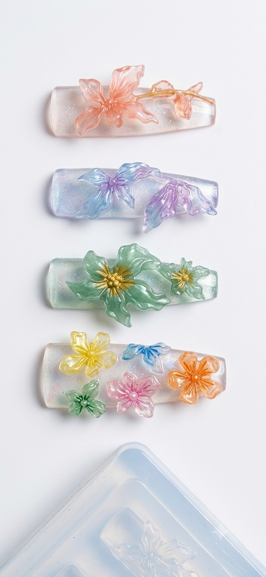 Silicone Nail Art  Molds: Flowers 3