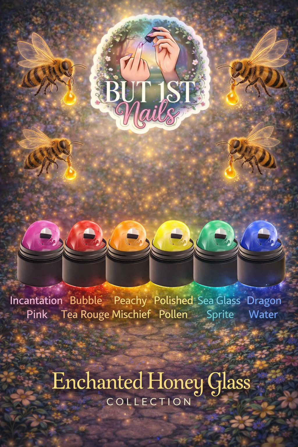 SCULPTIFY GEL-EZZ The Enchanted Honey Glass COLLECTION 6pcs TPO/HEMA FREE