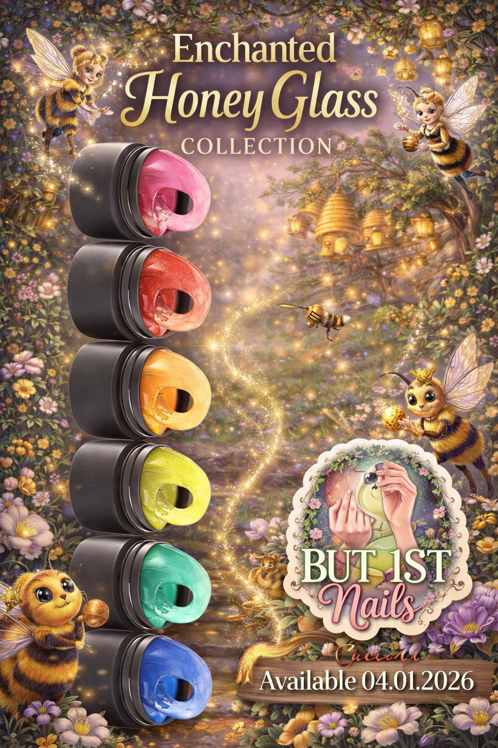 SCULPTIFY GEL-EZZ The Enchanted Honey Glass COLLECTION 6pcs TPO/HEMA FREE