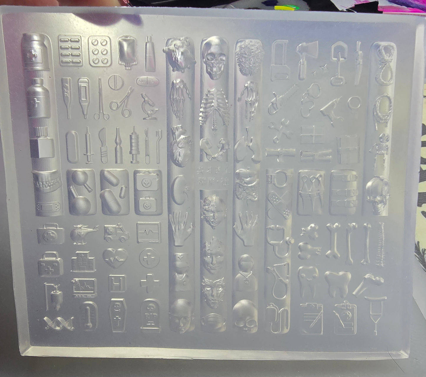 4x4" Silicone Nailrt Mold