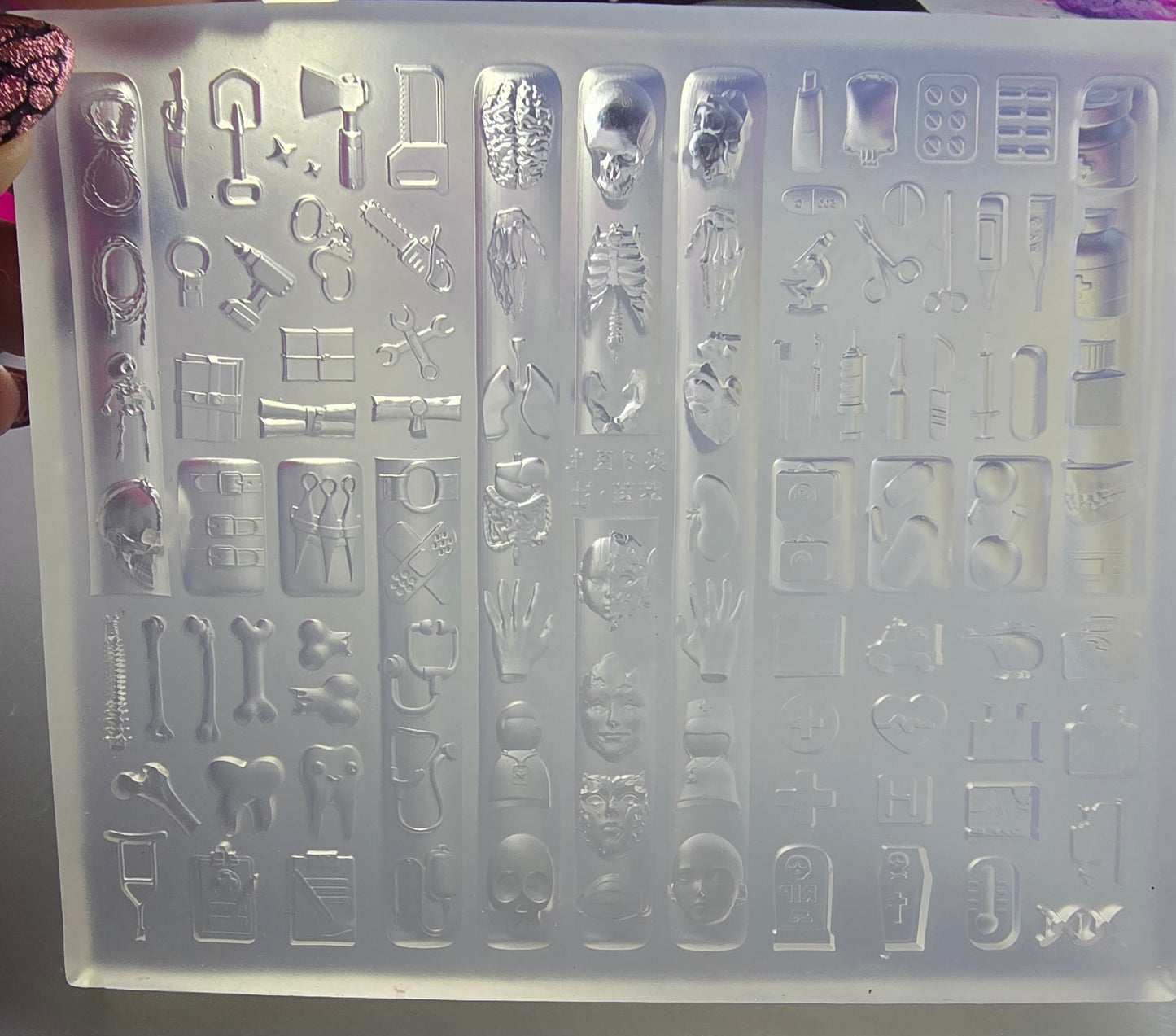 4x4" Silicone Nailrt Mold