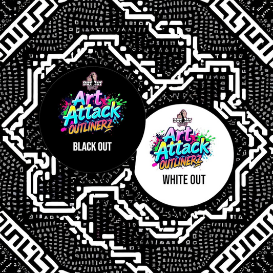 Art Attack OUTLINERZ  - 8 ml Black & White Collection