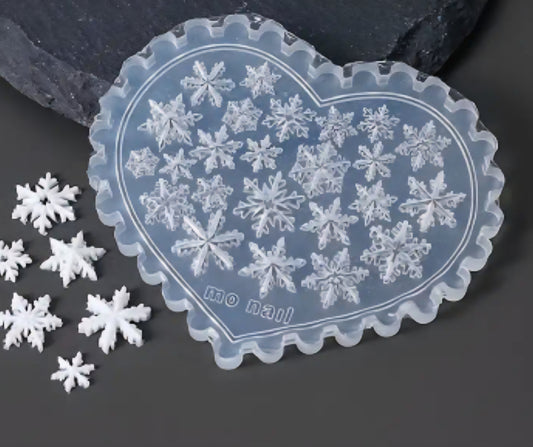 Christmas silicone mold snowflakes