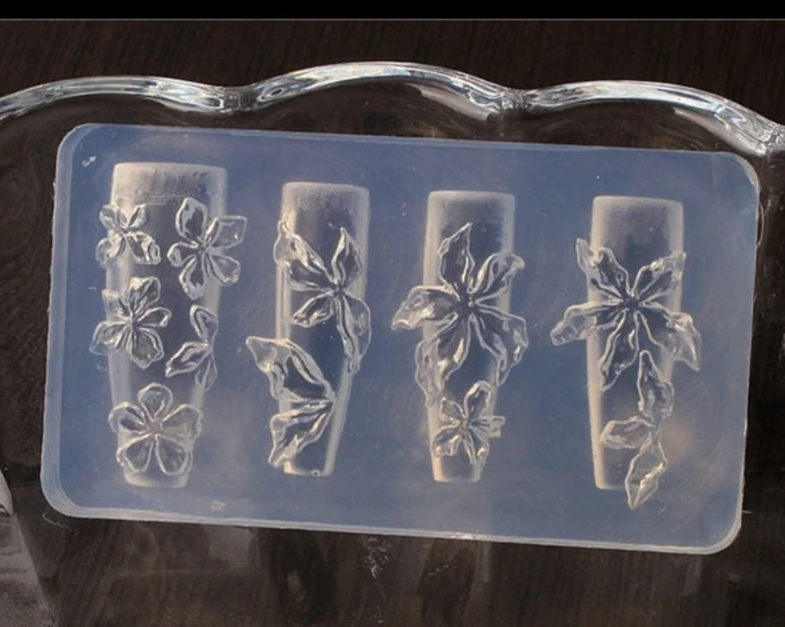 Silicone Nail Art  Molds: Flowers