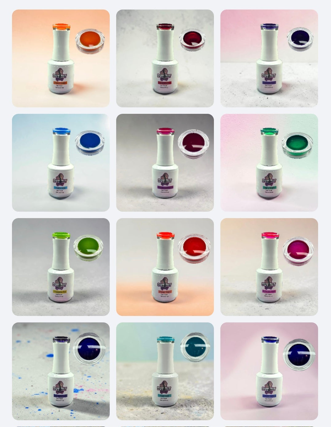 Beach Glass 12 PC gel polish collection