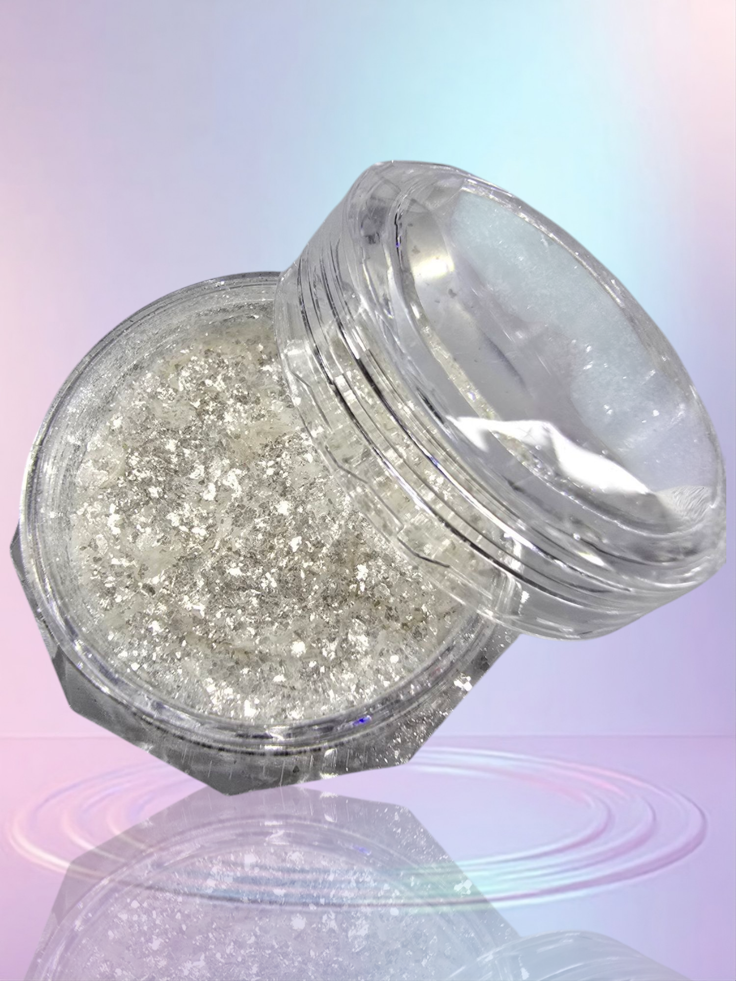 Silver Sparkling Holographic Glitter/Chrome Dust